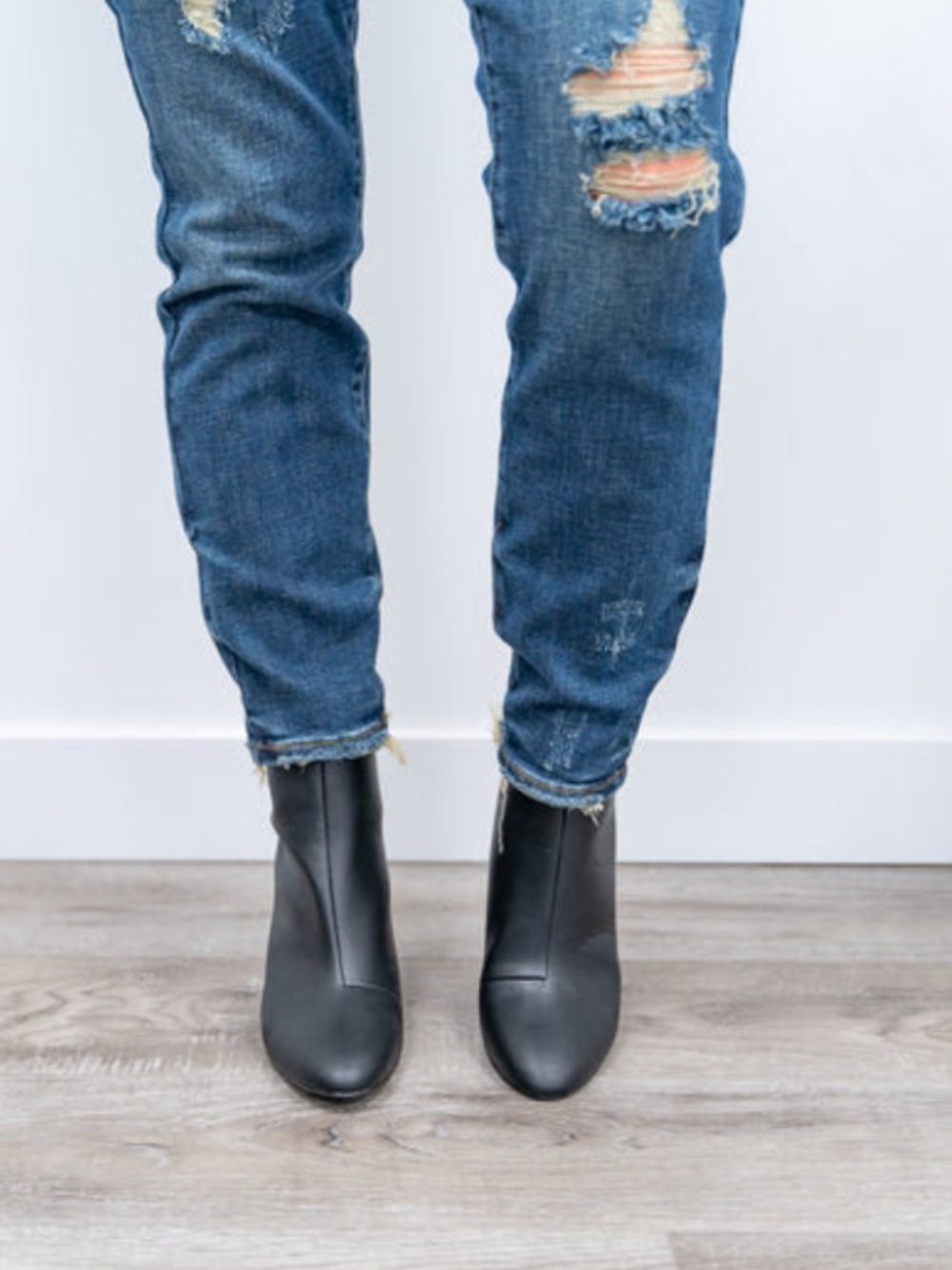 Soda Black Ankle Booties